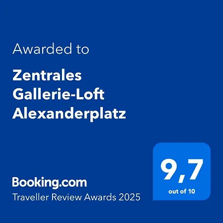 Zentrales Gallerie-loft Alexanderplatz Berlín